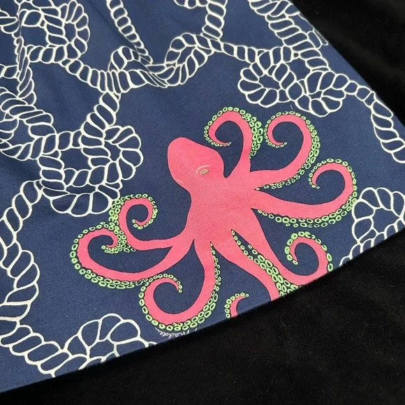 Melly M Blue and Pink Octopus Dress - Picture 3 of 7
